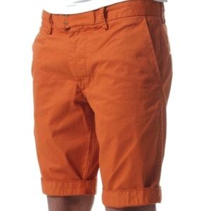 Men's Diesel Chi-Tight-B Slim Fit Orange Shorts Sz 32